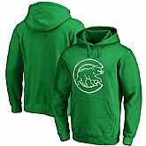 Men's Chicago Cubs Fanatics Branded Green St. Patrick's Day White Logo Pullover Hoodie,baseball caps,new era cap wholesale,wholesale hats